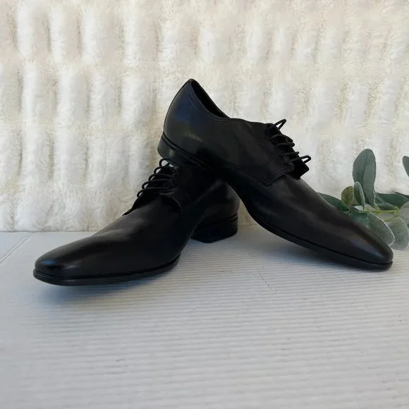 Hugo Boss | Shoes | Hugo Boss Mens Black Leather Lace Up  display picture 1